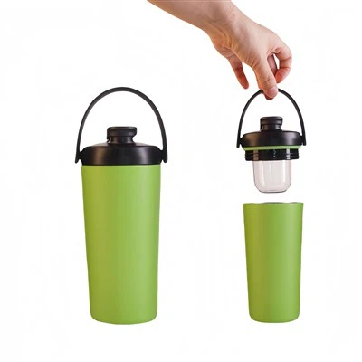 Μπουκάλια σέικερ με μπλέντερ πρωτεΐνης από ανοξείδωτο χάλυβα