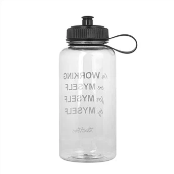 Μπουκάλι νερού Tritan 1000ml Πλαστικό μπουκάλι πόσιμου μεγάλης χωρητικότητας Take Away με τηλεσκοπικό κάλυμμα Προσαρμοσμένο λογότυπο